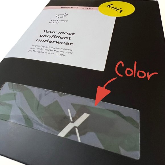 Three pair Knix Leakproof Bikini in Axis, size SMALL, original sealed package - Picture 6 of 13